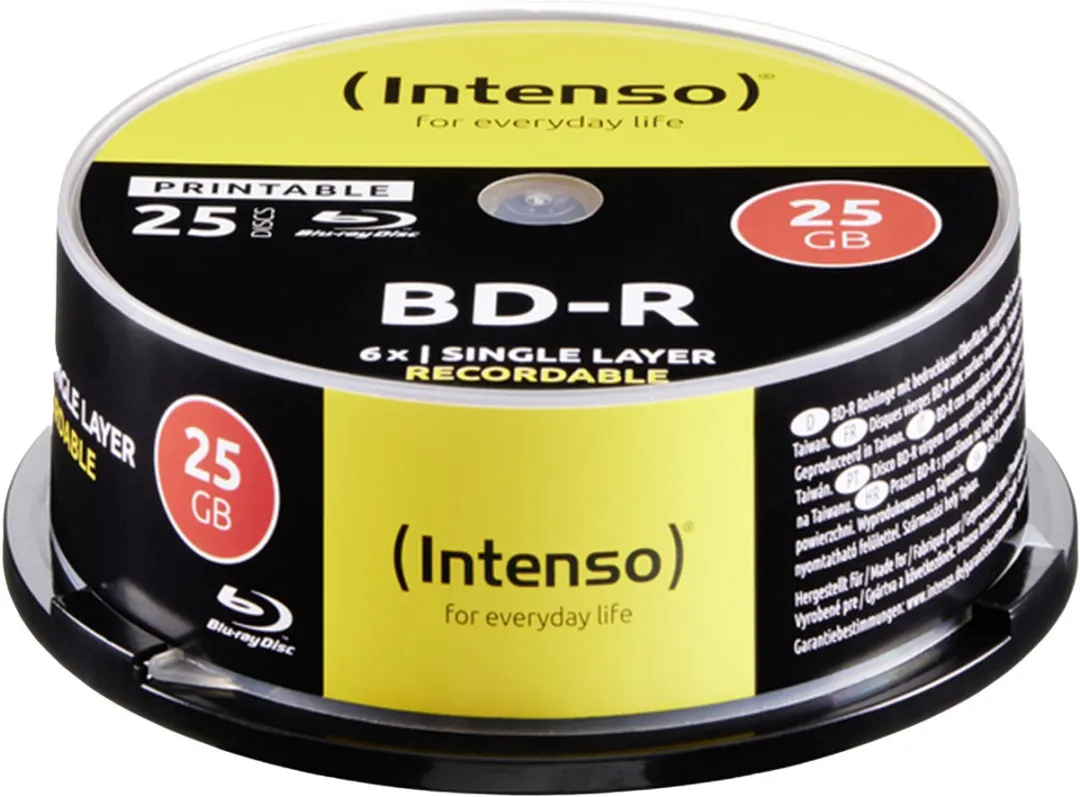 Intenso BD-R 25GB 25 Stuks