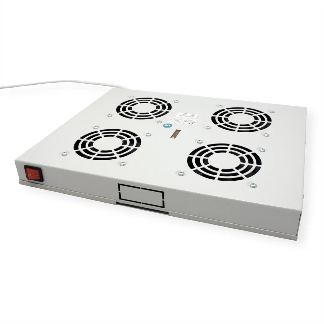 Roline 19-inch Ventilatorunit 4 Ventilatoren - Grijs - afbeelding 3 van 6