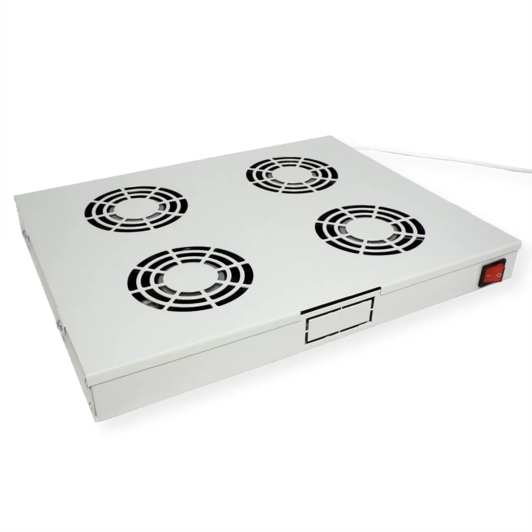 Roline 19-inch Ventilatorunit 4 Ventilatoren - Grijs - afbeelding 2 van 6
