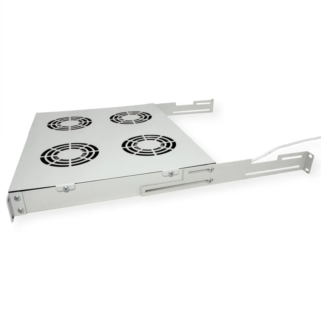 Roline 19-inch Ventilatorunit 4 Ventilatoren - Grijs - afbeelding 4 van 6