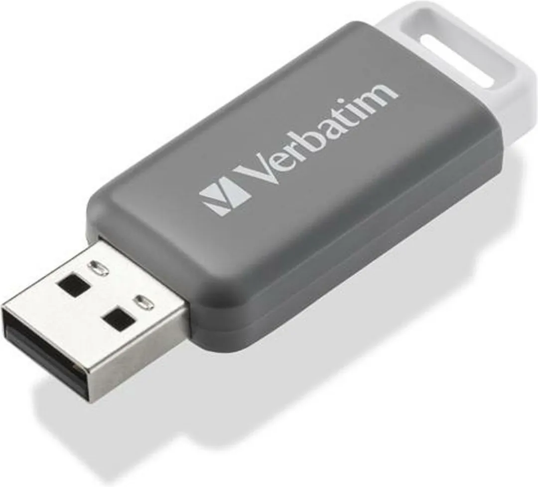 Verbatim V DataBar USB-stick 128GB Grijs