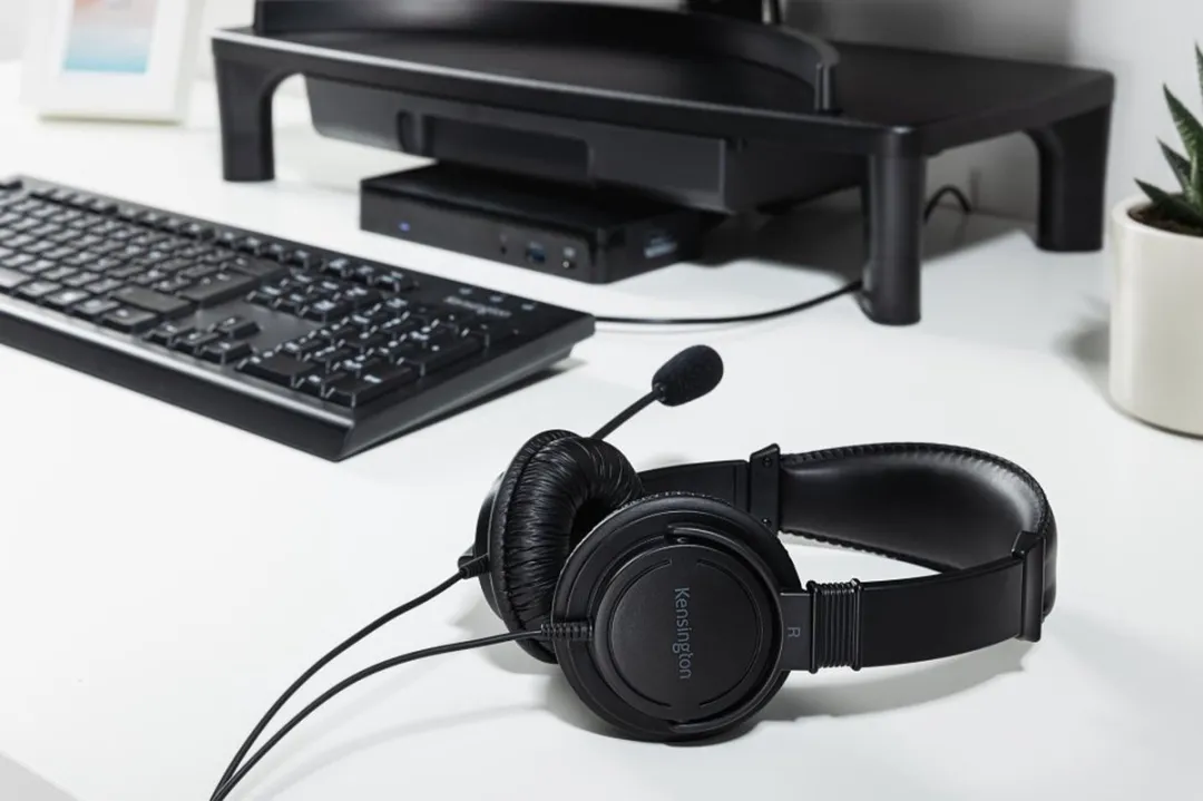 Kensington K97601WW USB-Hoofdtelefoon met Microfoon - Ruisonderdrukking - Zwart - afbeelding 6 van 6