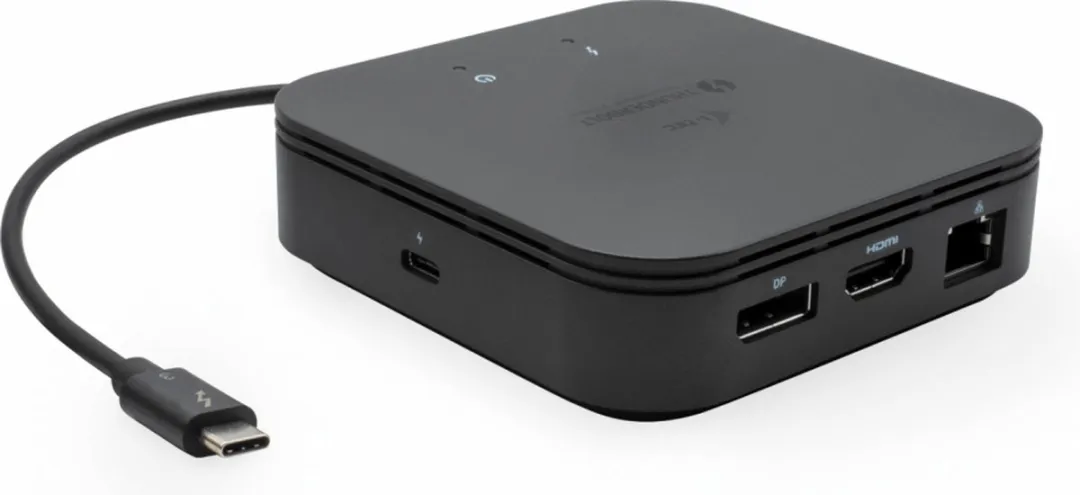 I-tec USB Hub TB3TRAVELDOCKPD60W - 60W - Zwart