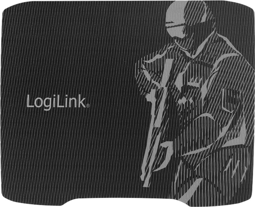 Logilink CarbonRace Game-muismat Zwart/Grijs