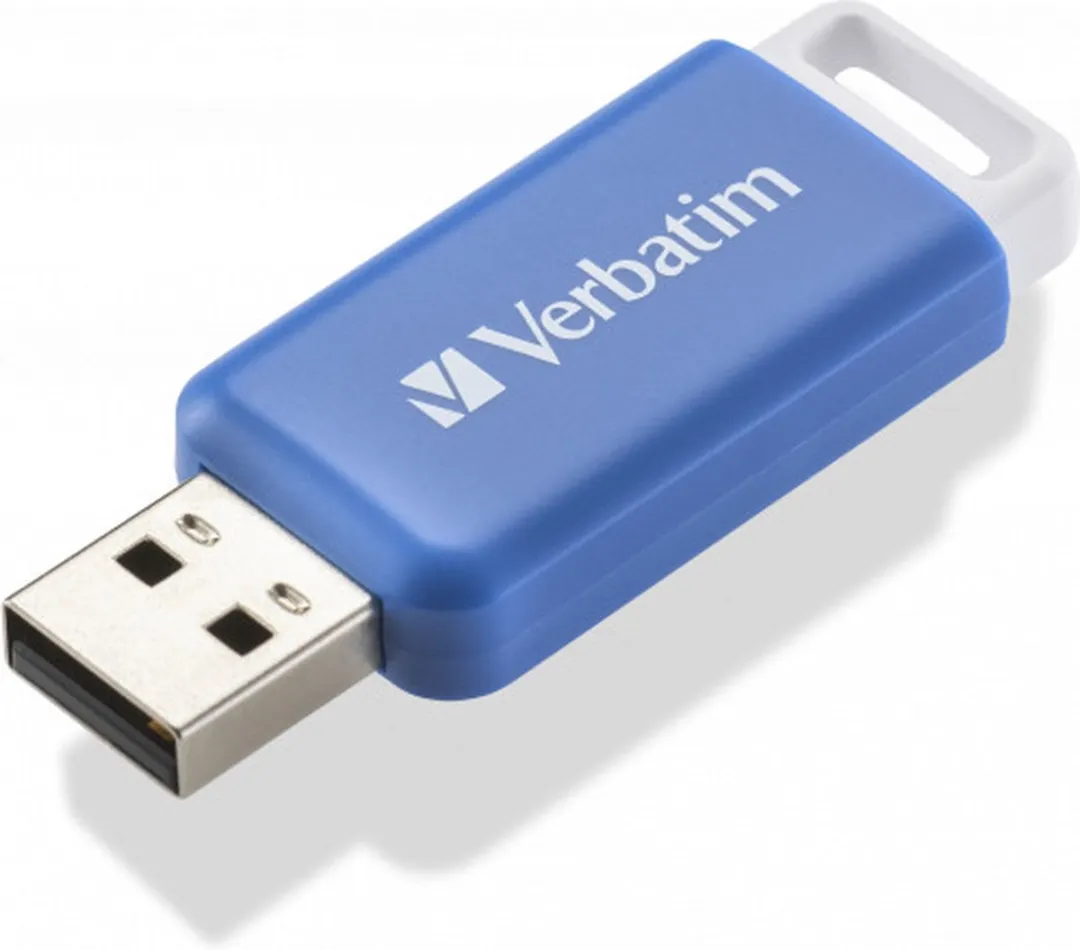 Verbatim V DataBar USB 2.0 64GB - Blauw