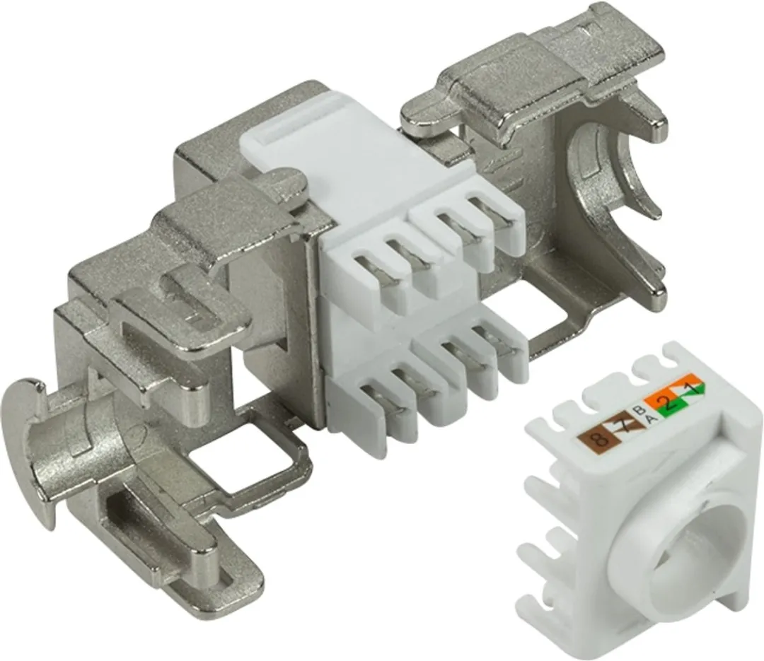 Logilink NK4001 RJ45 Cat6A Keystone Jack - Grijs