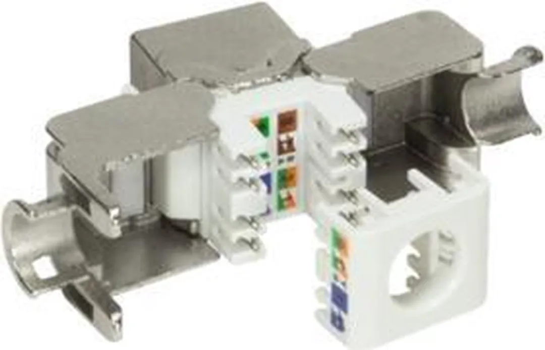 Logilink NK4001 RJ45 Cat6A Keystone Jack - Grijs