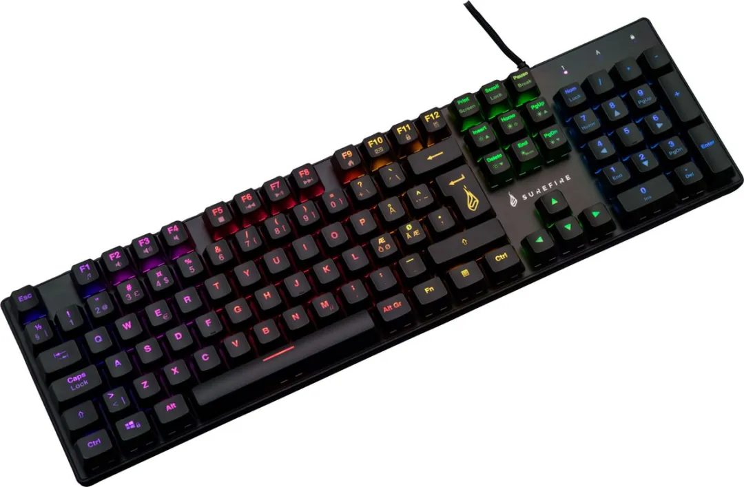 Verbatim Surefire KingPin M2 48720 Multimedia Toetsenbord - RGB - Zwart