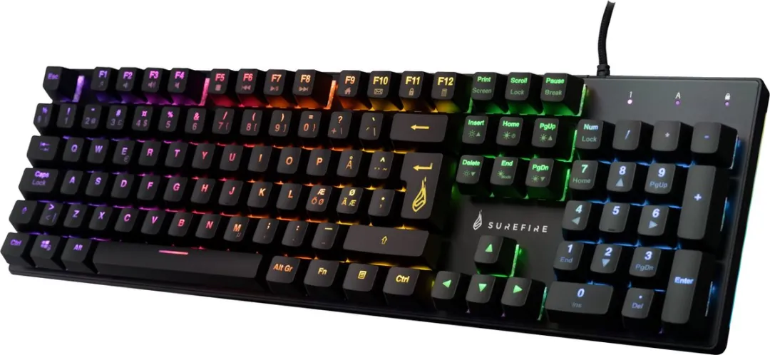 Verbatim Surefire KingPin M2 48720 Multimedia Toetsenbord - RGB - Zwart - afbeelding 6 van 6