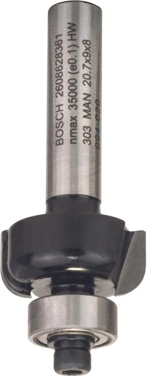 Bosch Profielfrees E 8mm R1 4mm D20,7mm