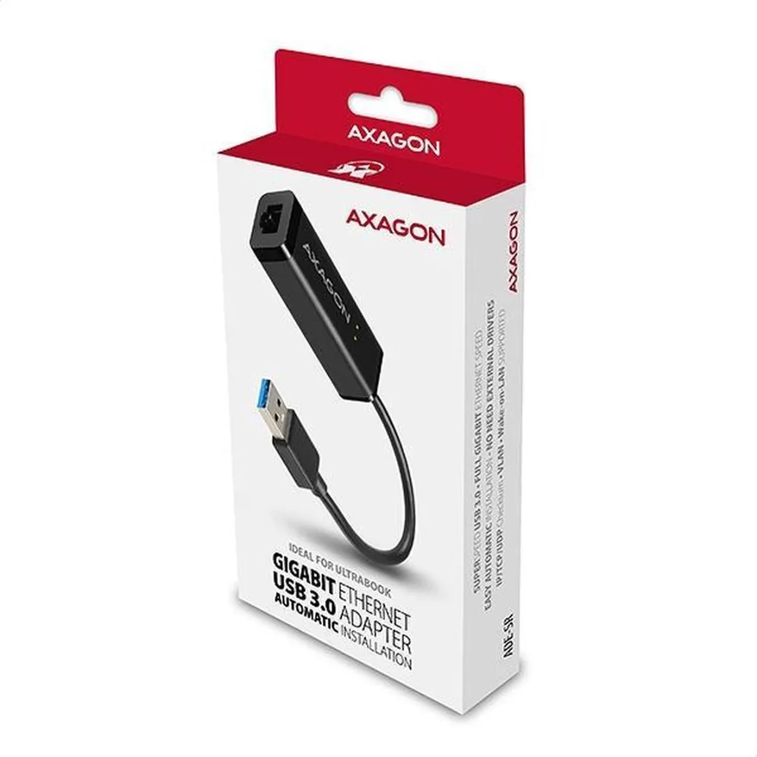 Axagon ADE-SR Type-A USB3.0 Gigabit Ethernet Adapter - Zwart