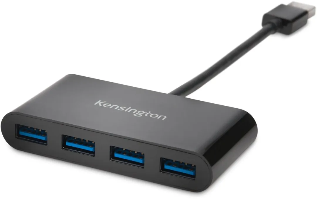Kensington K39121EU USB Hub 4 Poorten - Zwart