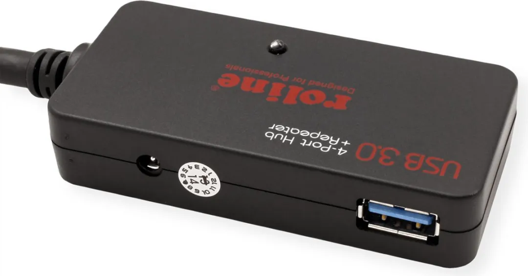 Roline USB 3.2 Gen 1 4-Poorts Hub - 10m - Zwart - afbeelding 3 van 6