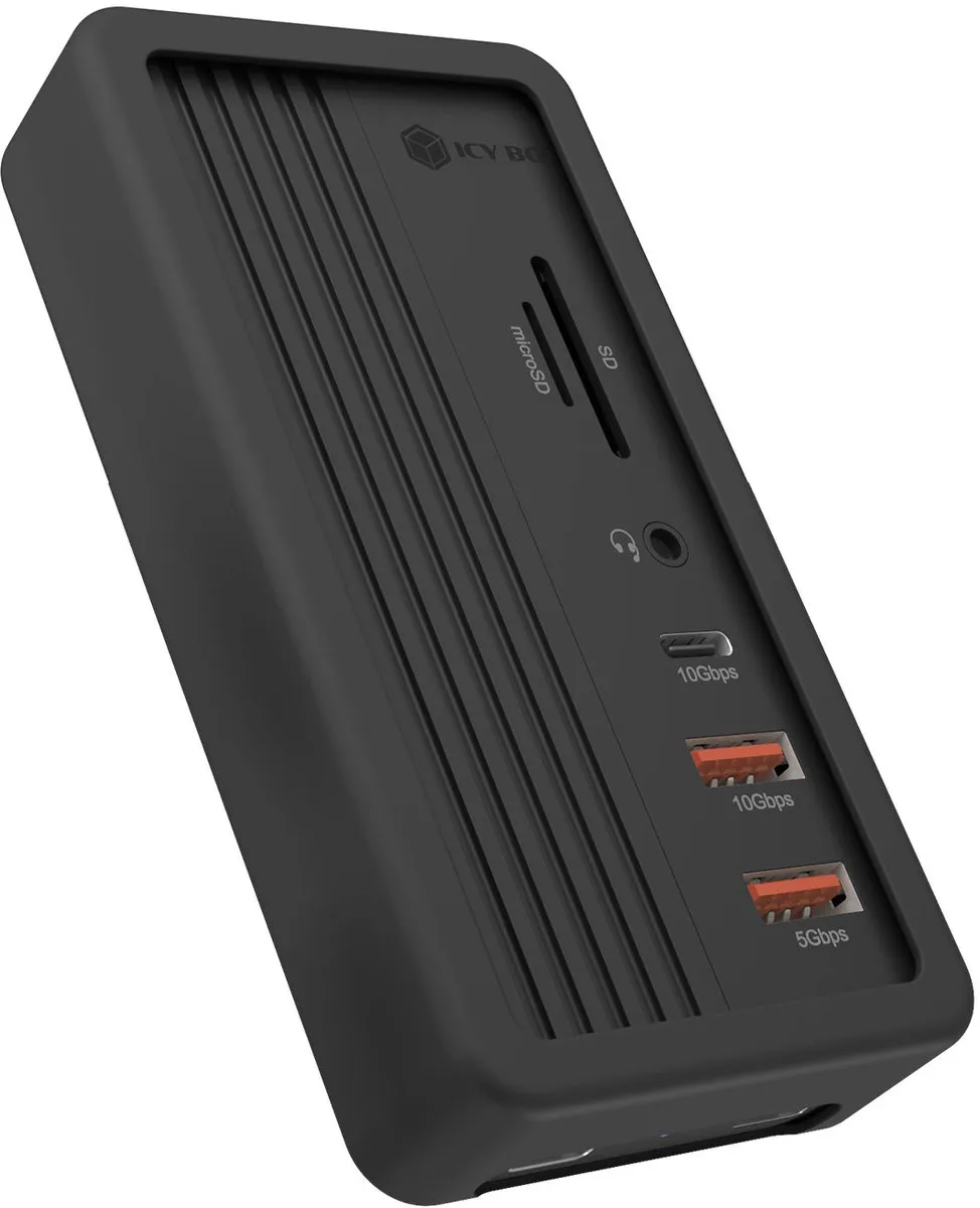 Icy Box IB-DK4072M-CU31 M.2 SSD-behuizing - USB 3.2 Gen 2 - Zwart