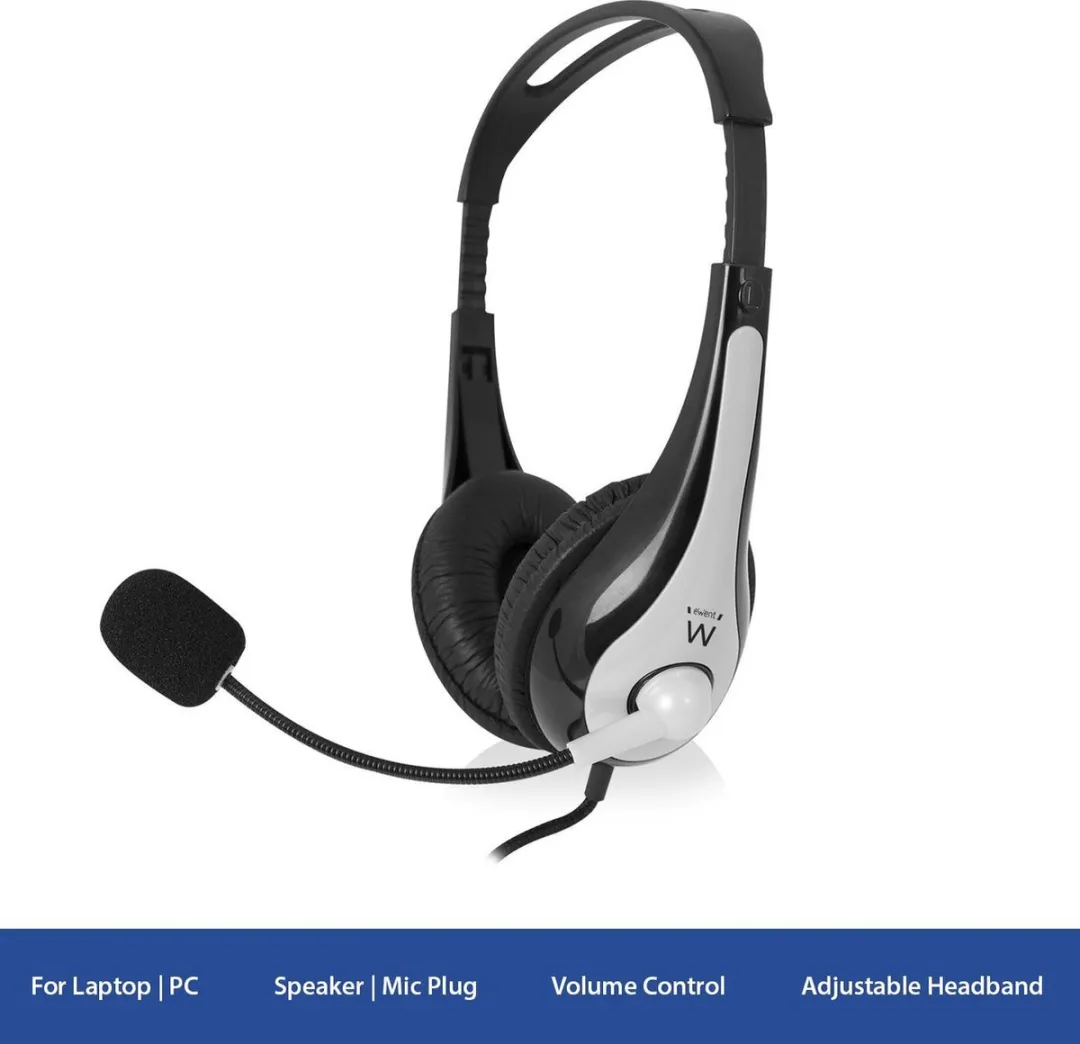 Ewent EW3562 Headset - Zwart - afbeelding 6 van 6
