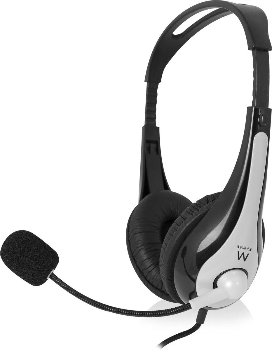 Headphones with Microphone Ewent EW3562 Black