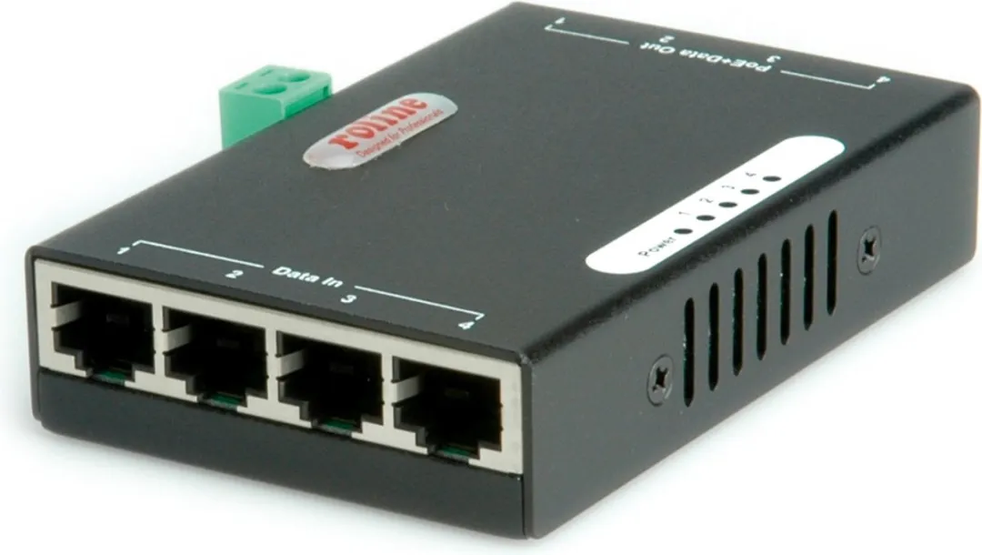 Roline Gigabit Ethernet PoE Injector 8 Poorten