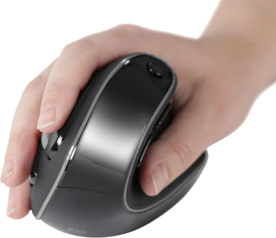 Deltaco DELO-0320 Draadloze Ergonomische Muis - Zwart