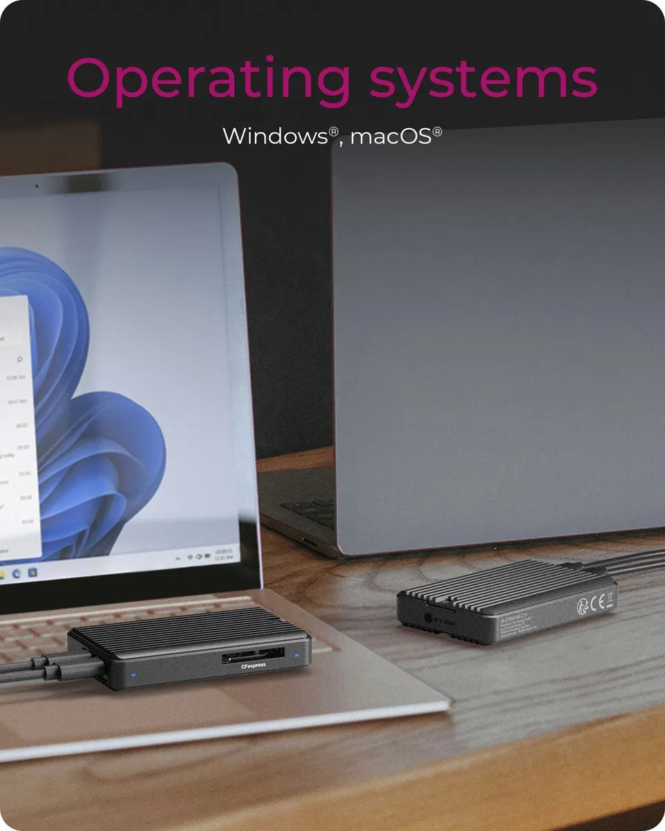 Icy Box IB-CR601M-C31 M.2 SSD-behuizing - 10Gbit/s USB-C - Zwart