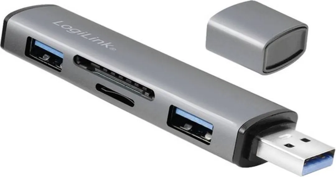 Logilink UA0394 USB 3.2 Gen 2 Hub - Spacegrijs - afbeelding 6 van 6