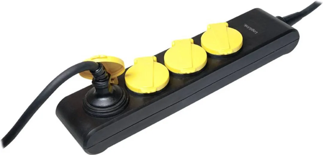 Logilink LPS212 Stekkerdoos - Zwart