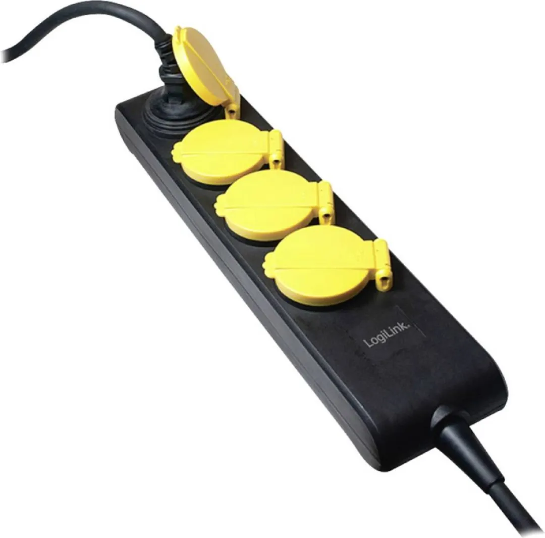 Logilink LPS212 Stekkerdoos - Zwart