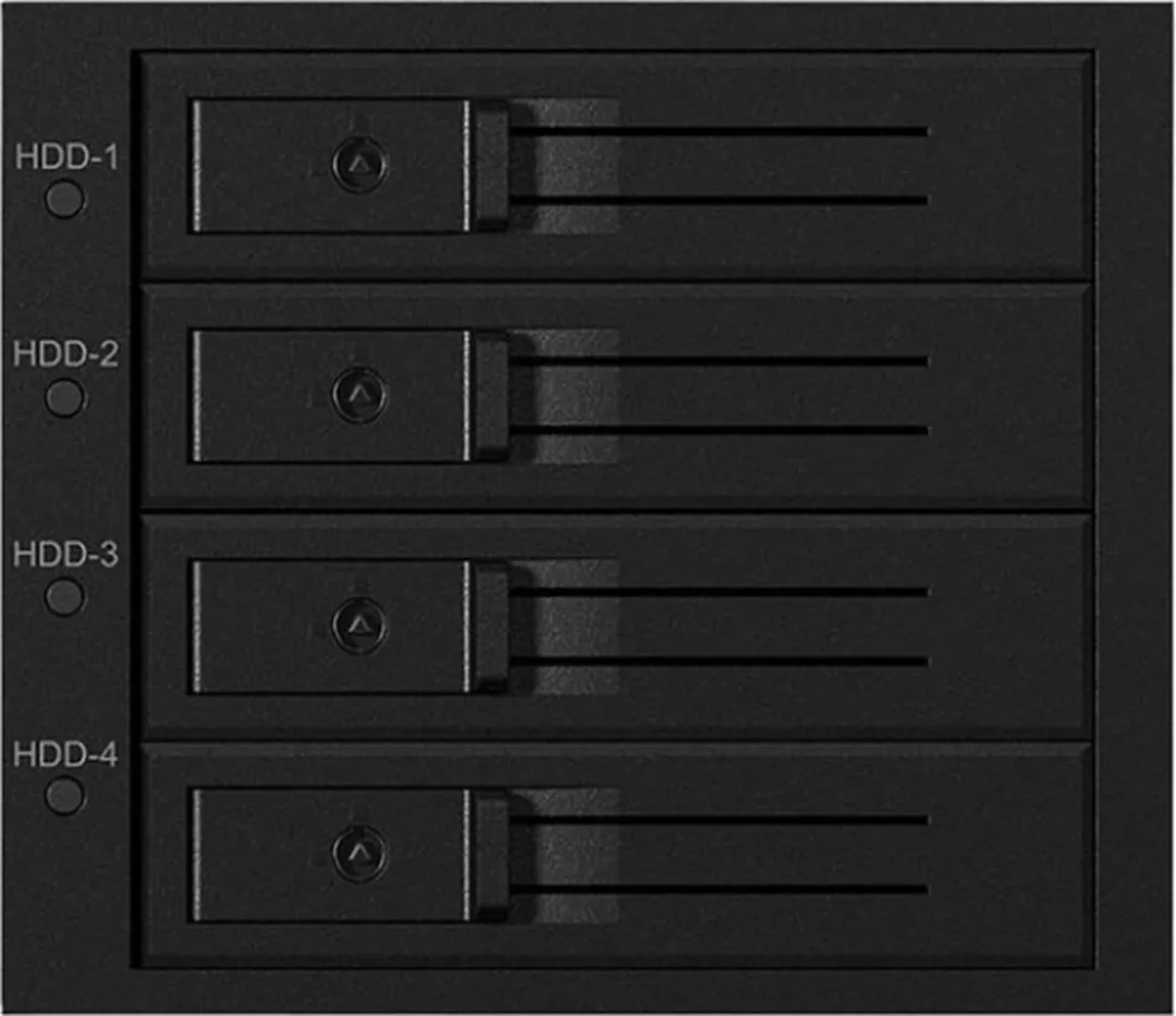 Icy Box IB-564SSK Backplane 4x 3,5" SAS/SATA HDD - 3x 5,25" Inbouwframe