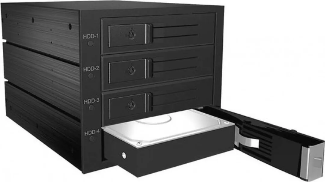Icy Box IB-564SSK Backplane 4x 3,5" SAS/SATA HDD - 3x 5,25" Inbouwframe