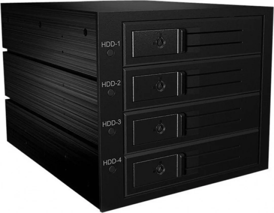 Icy Box IB-564SSK Backplane 4x 3,5" SAS/SATA HDD - 3x 5,25" Inbouwframe