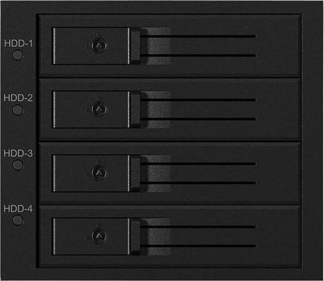 Icy Box IB-564SSK Backplane 4x 3,5" SAS/SATA HDD - 3x 5,25" Inbouwframe