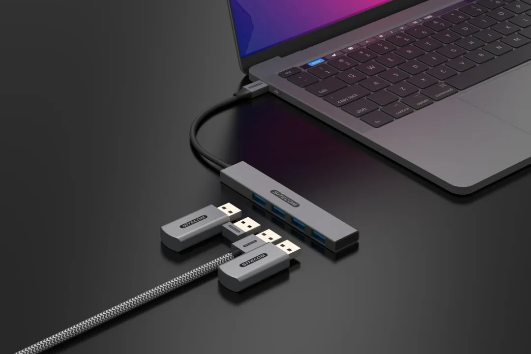 Sitecom - USB-C to 4x USB-A Tiny hub