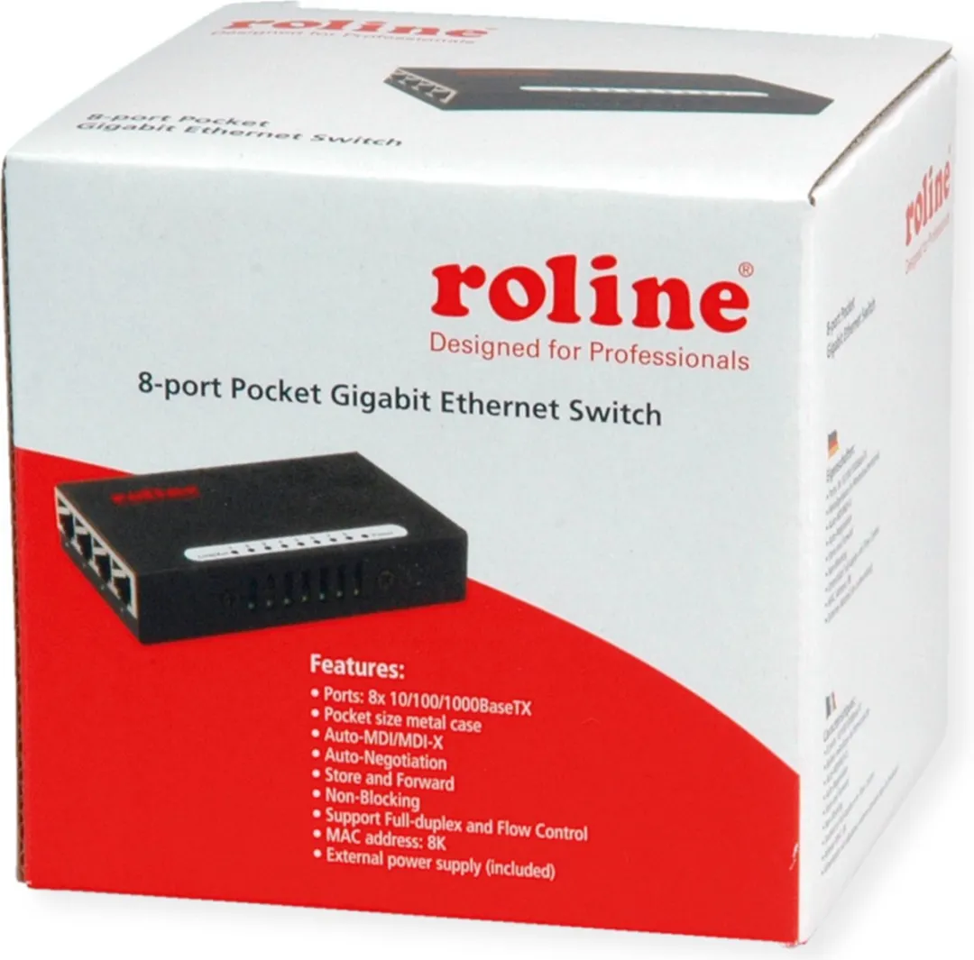Roline 8-Poorts Gigabit Ethernet Switch