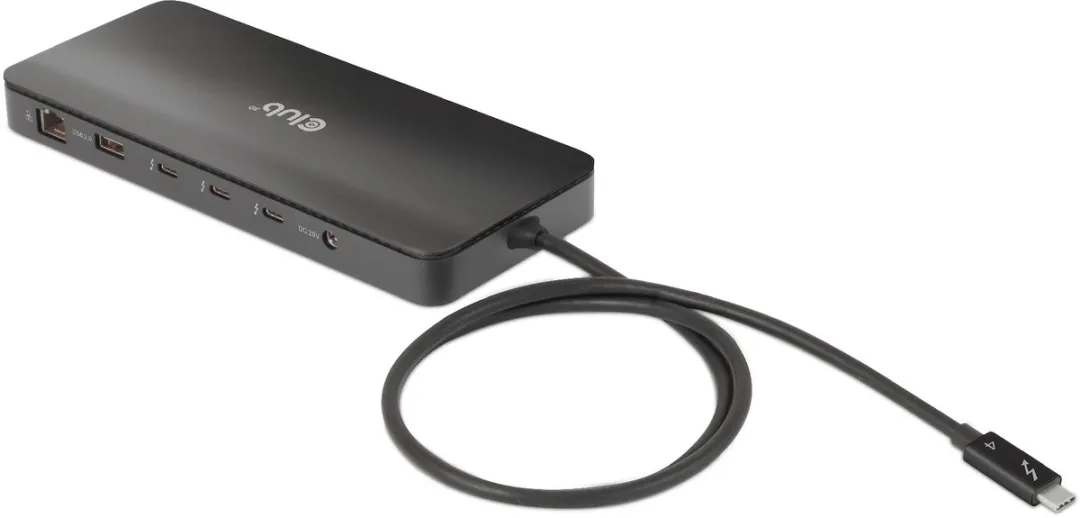 Club3D CSV-1581 Thunderbolt 4 Docking Station - Zwart