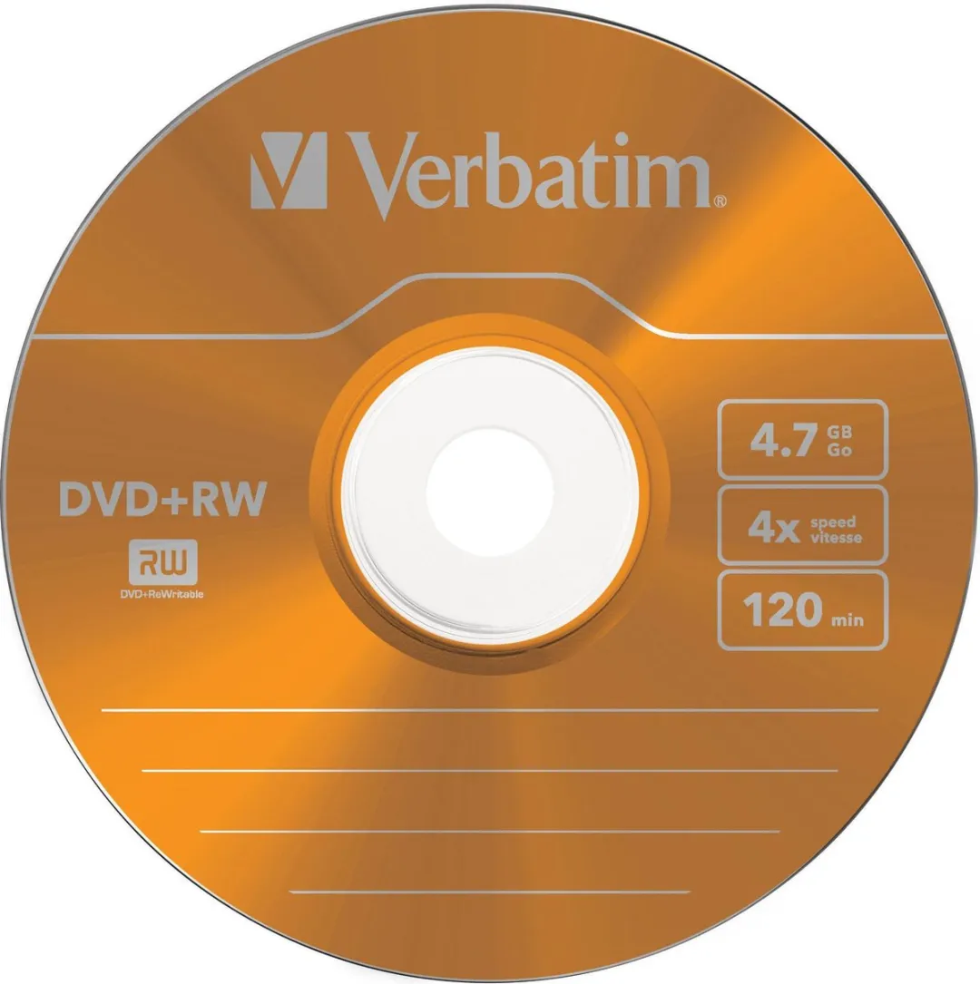 Verbatim DVD-RW 4.7GB - 20 Stuks (5x4) - Multicolor