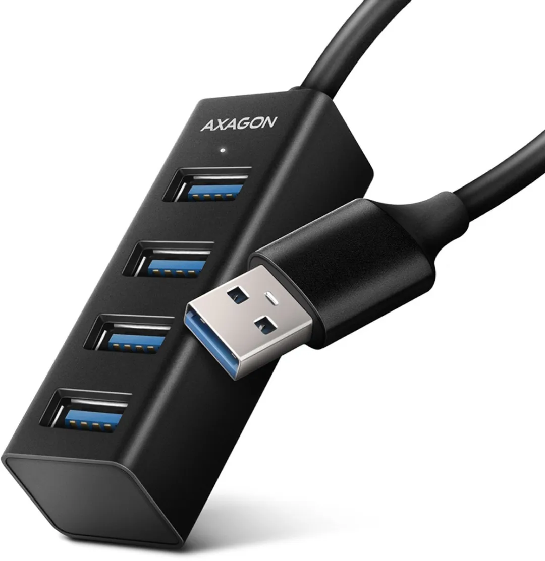 Axagon HUE-M1A USB-hub 4 Poorten
