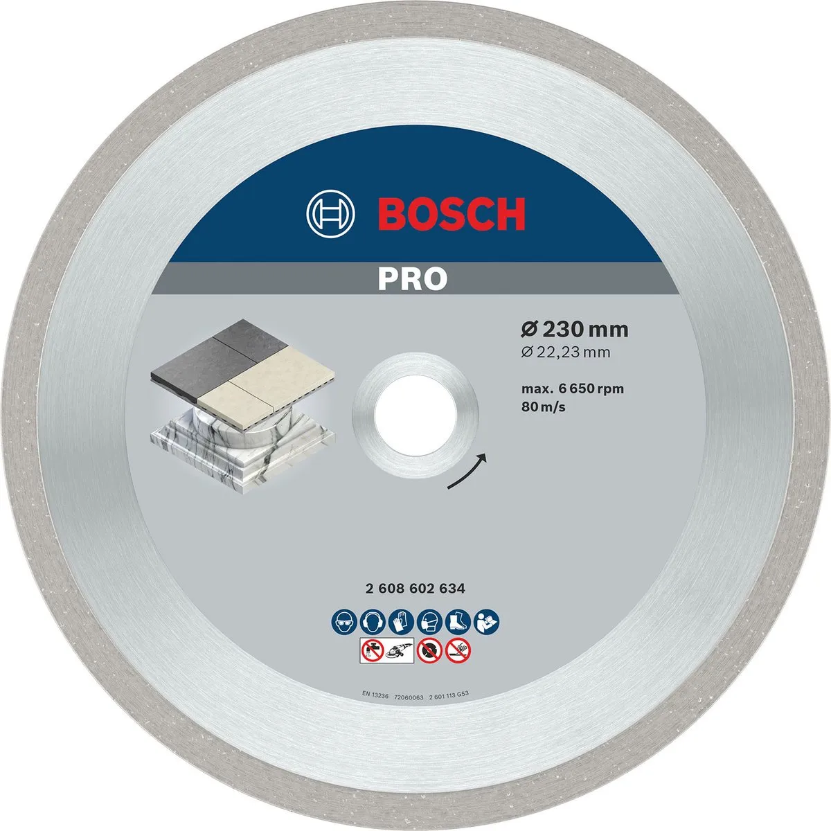 Bosch Diamantdoorslijpschijf Best for Ceramic 230mm