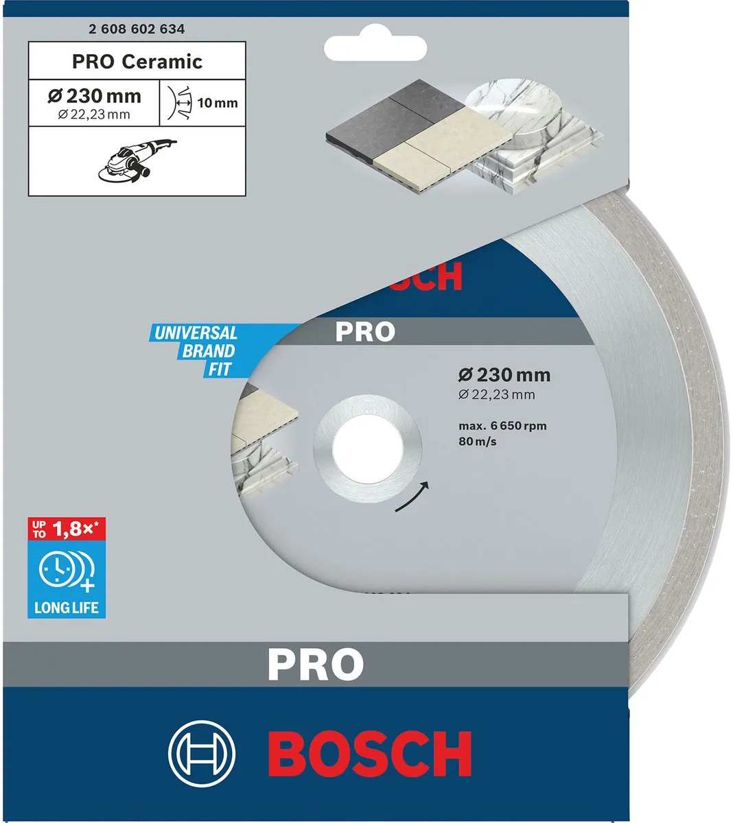 Bosch Diamantdoorslijpschijf Best for Ceramic 230mm - Keramiek