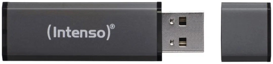 Intenso Alu Line USB-stick 8GB - USB 2.0 - Antraciet - afbeelding 6 van 6
