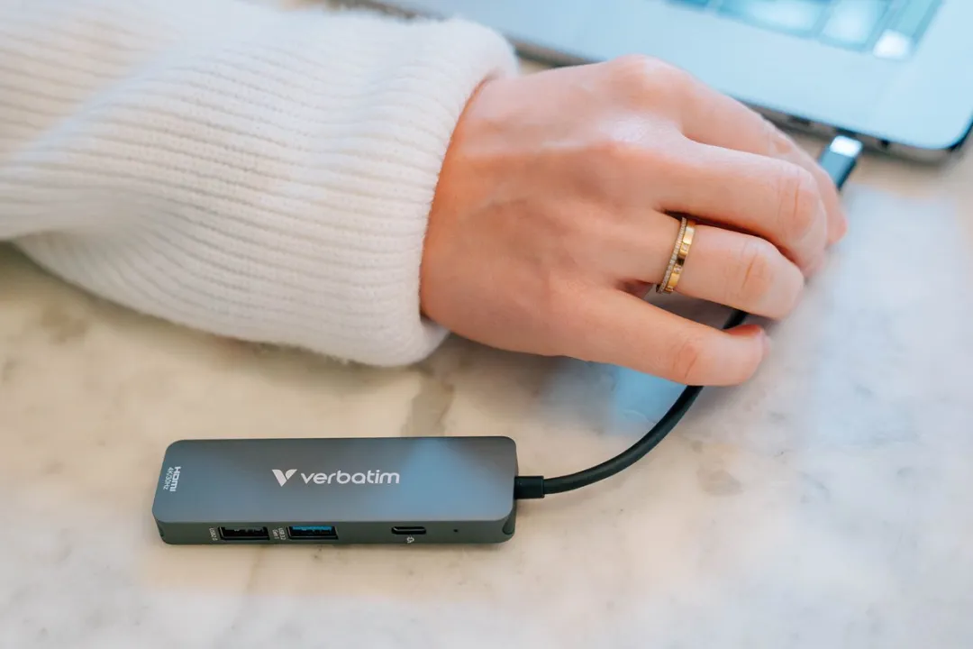 Verbatim 32155 USB-C Hub - HDMI & 100W PD - Grijs - afbeelding 6 van 6