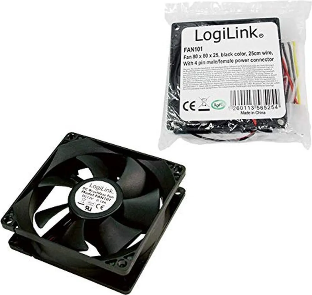 Logilink FAN103 PC Ventilator 120mm - Zwart - afbeelding 6 van 6