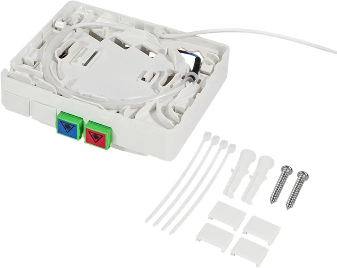 Logilink FTTH FB2SC20 Aansluitdoos - 2x SC/APC - 20m Kabel - Wit