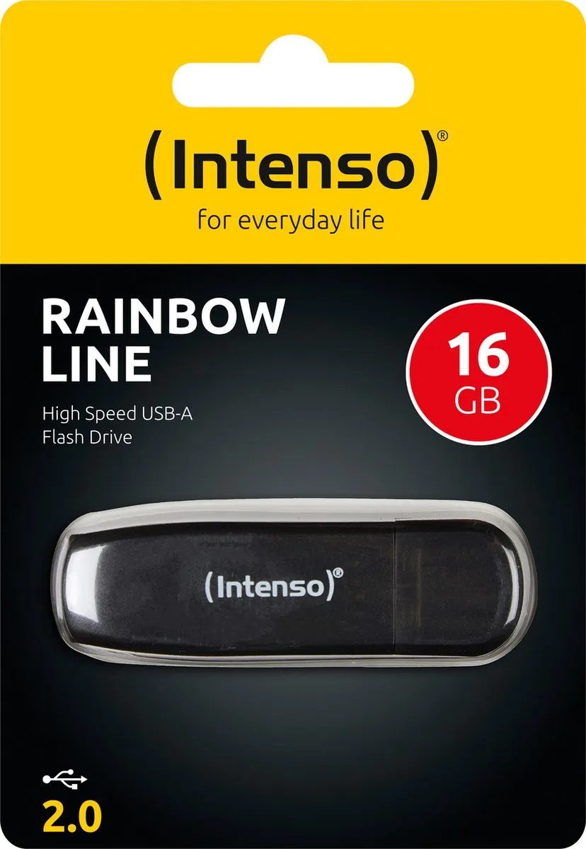 Intenso Rainbow Line 3502470 USB Stick 16GB - 3 Stuks
