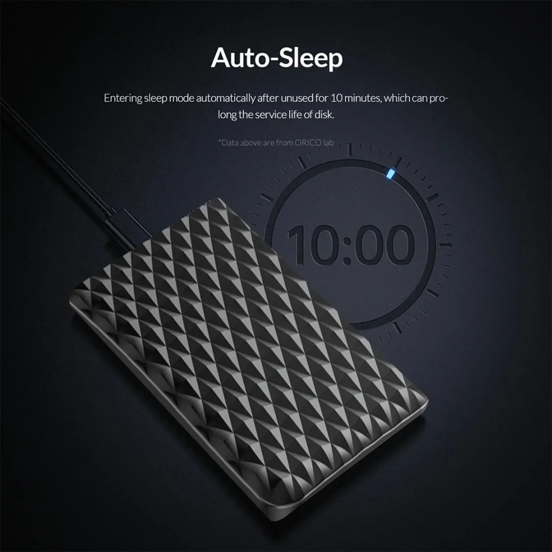 ORICO 2520C3 USB-C 3.1 Gen 2 Behuizing 2,5" SSD/HDD - Zwart