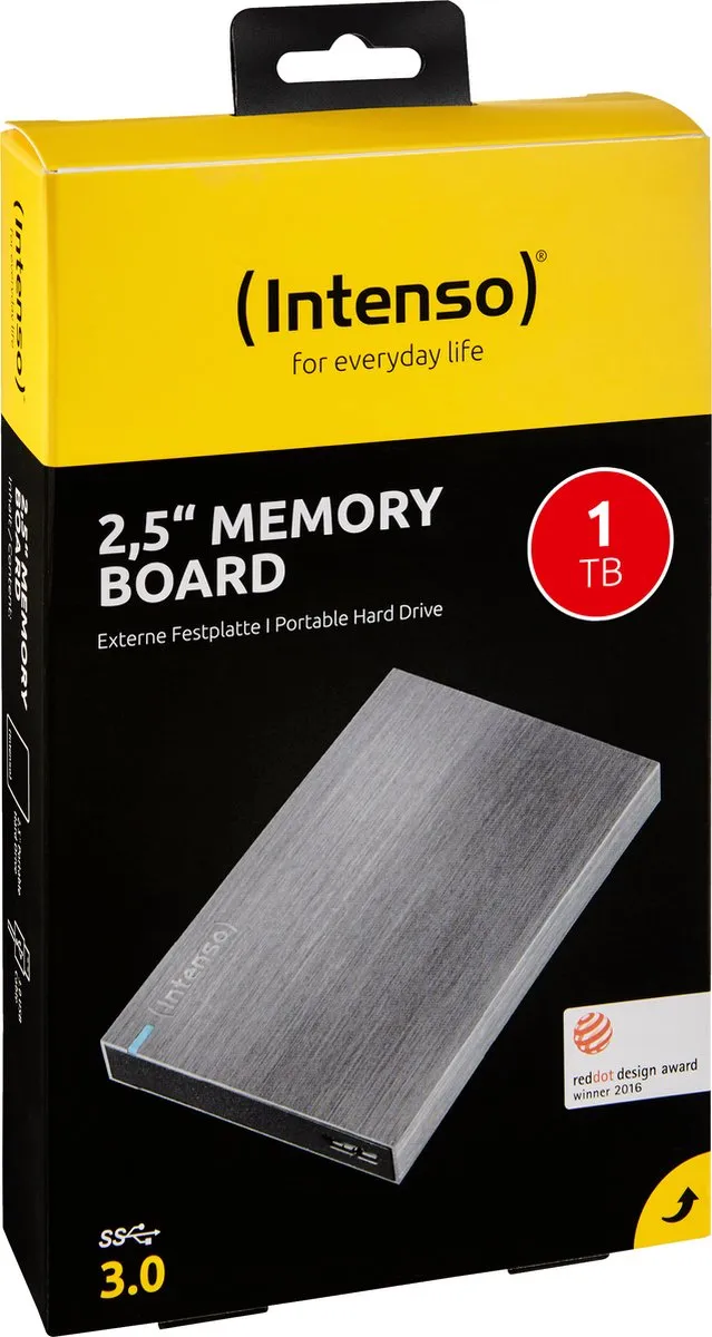 Intenso Memory Board 1TB Externe HDD - Antraciet
