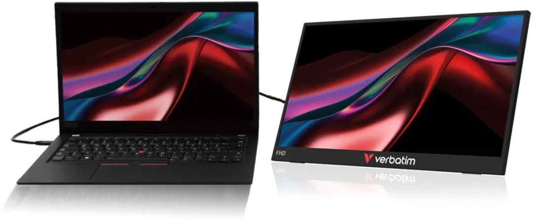 Verbatim 32402 Monitor Full HD 15" - Zwart