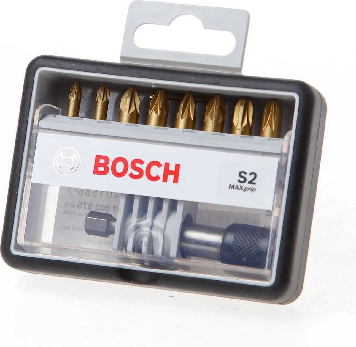 Bosch Robust Line Max Grip 25mm Bitset - 9-delig - Metaal