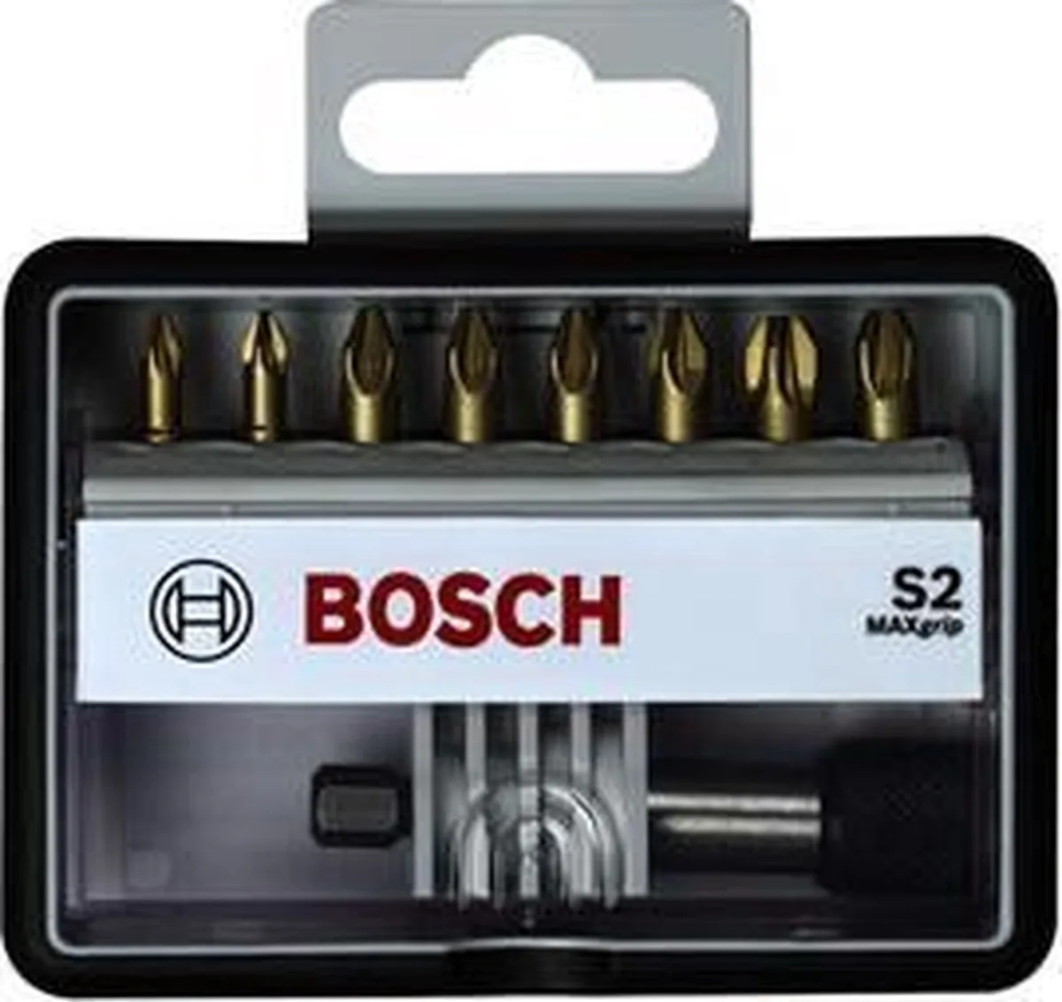 Bosch Robust Line Max Grip 25mm Bitset - 9-delig - Metaal