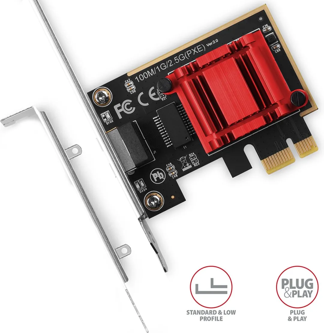 Axagon PCEE-G25 PCIe 2.5Gbps Ethernet Adapter