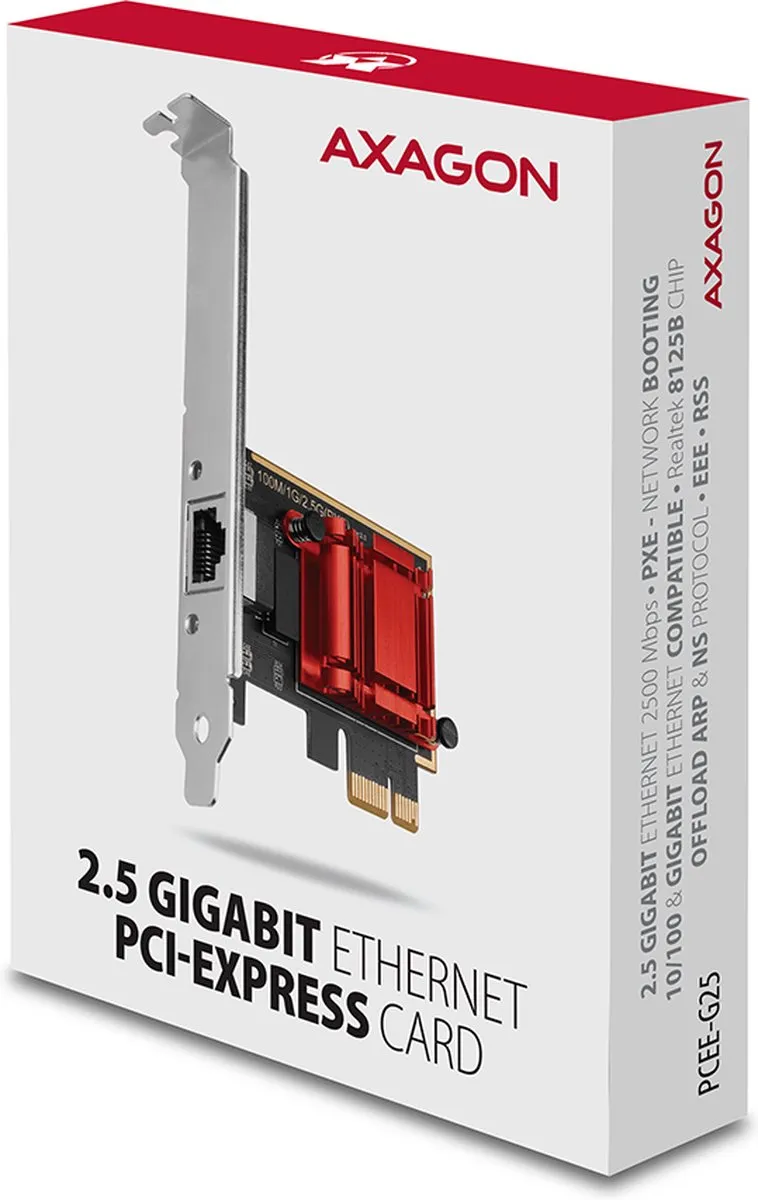 Axagon PCEE-G25 PCIe 2.5Gbps Ethernet Adapter