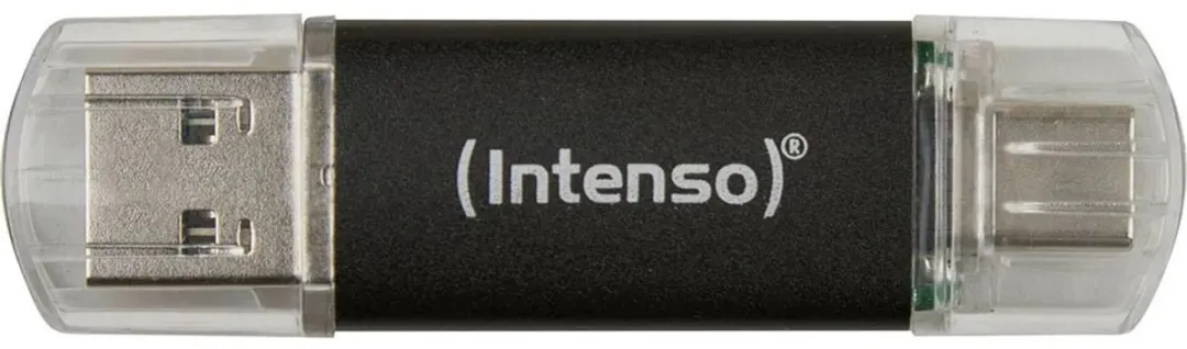 Intenso Twist Line USB-stick 64GB - USB-A/C 3.2 Gen 1 - Zwart